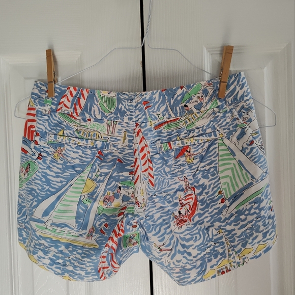 Lilly Pulitzer ~ Callahan Shorts ~ Get Nauti ~ Size 00 ~ Pre-Owned - Picture 2 of 12